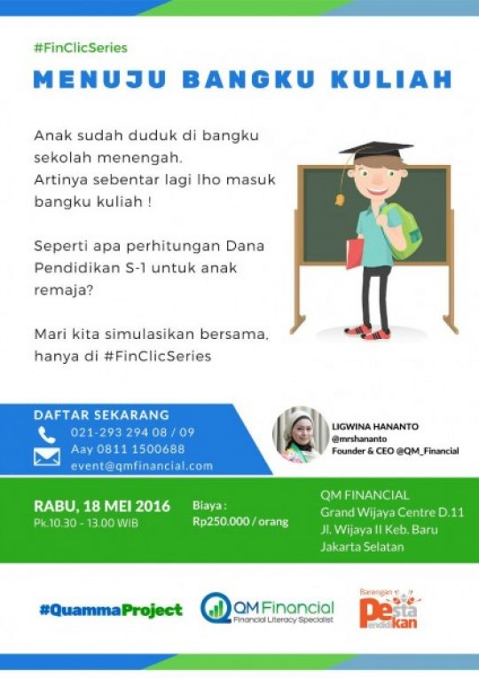 #FinClicSeries Menuju Bangku Kuliah, 18 Mei 2016