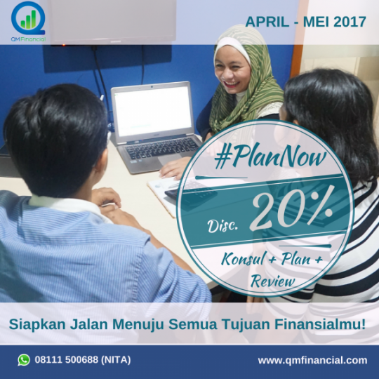 Blog dan Artikel Promo Diskon 20% #PlanNow April – Mei 2017