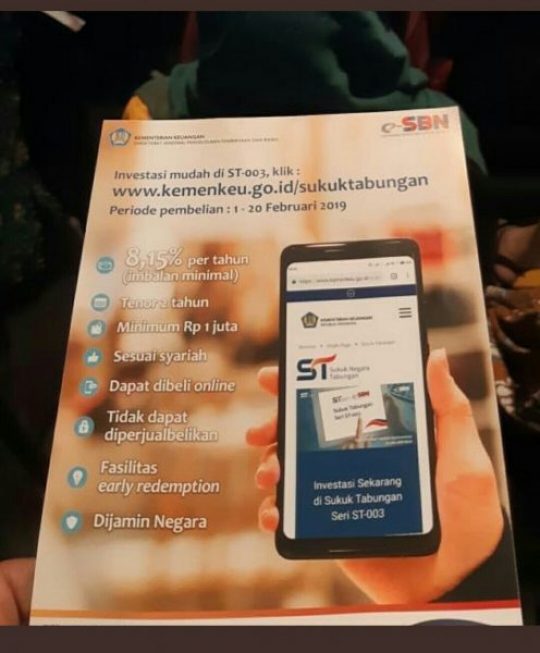 Investasi Sekarang di Sukuk Tabungan Seri ST-003