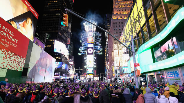Rayakan malam tahun baru di New York