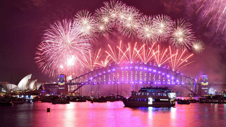 Rayakan malam tahun baru di Sydney Australia