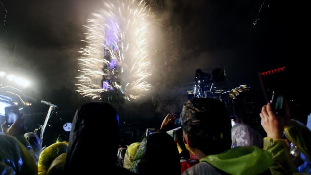 Rayakan malam tahun baru di Taipei Taiwan