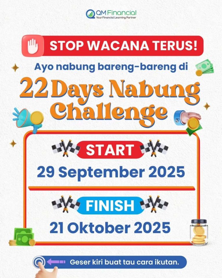 22 Days Nabung Challenge QM Financial: Ini Tipnya